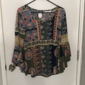 Stem &Vine Boho Top